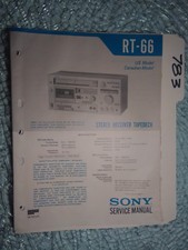 Sony rt-66 service manual original repair book stereo receiver tapedeck player