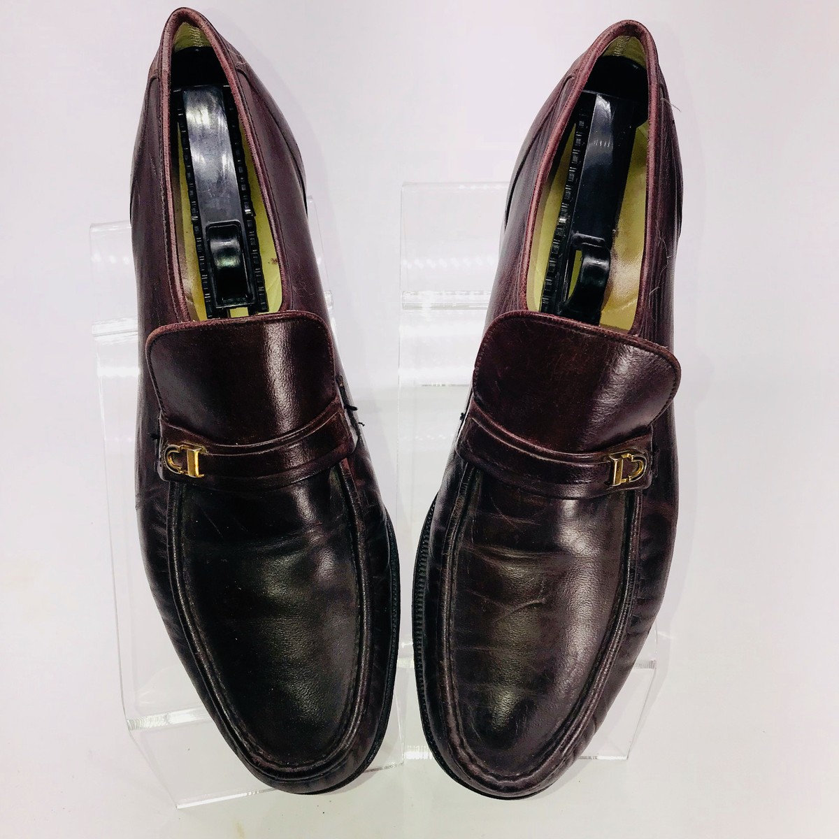 Florsheim Imperial Burgundy Leather Slip On Moc Toe Dress  display picture 2