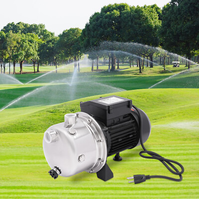 1.2HP Shallow Well Pump Draining Irrigation Pump Portable Lawn Water Pump 0.8KW