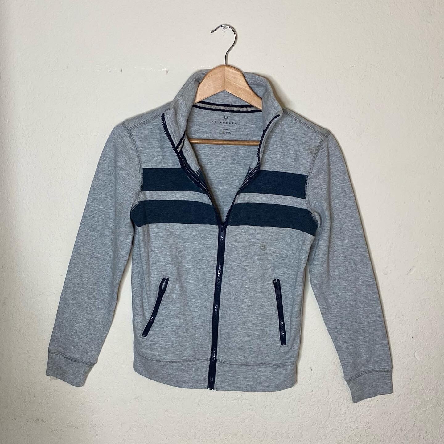fox mens gray \u0026 blue sweater ( XS ) | eBay
