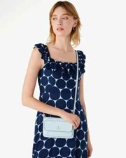 NWB Kate Spade Leila Small Flap Crossbody Dewy Blue Purse K8284 $269 Dust Bag FS