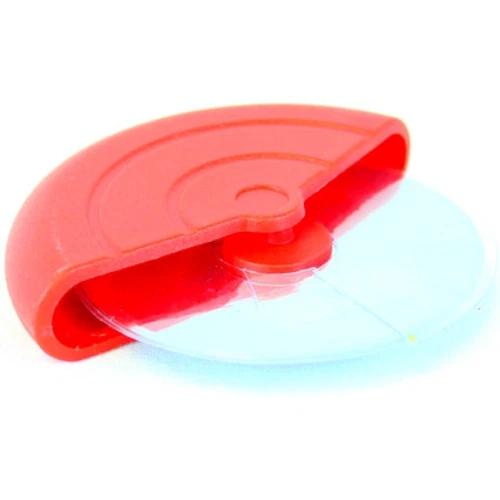 Stainless Steel Pizza Cutter Red Pizza Cutter Pizza Roller with Removable Handle
