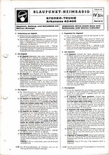 Service Manual-Anleitung f&uuml;r Blaupunkt Arkansas 43400