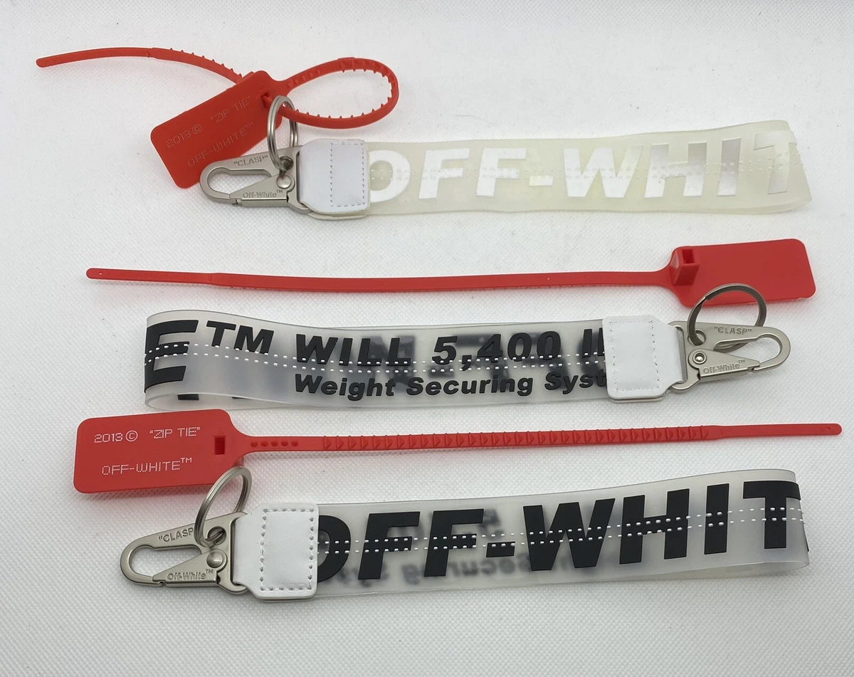 Two 2 Off White Bike Bag Strap Weight Securing System TM Will 5400 lbs ZIP Tie