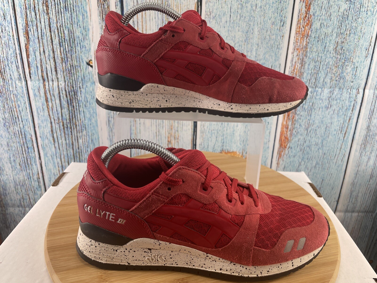 ASICS GEL-Lyte III Red Athletic Running Shoes Comfor Sneaker Mens