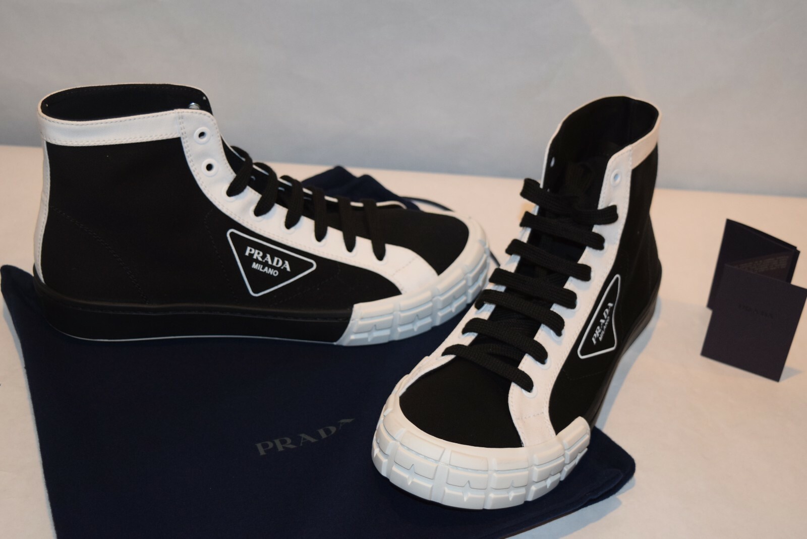 prada canvas high tops