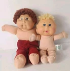 Vtg Cabbage Patch Kid Boy Dolls 1978/1982 Brown Eyes 2015 Blue Eye Blonde Hair