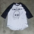 Group Love Spreading Rumors Band Rock Raglan 3/4 Sleeve Tee Shirt Sz L Medium