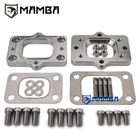 CNC SUS304 Dual Exhaust Manifold Flange Adapter T3 to T25 Turbocharger Turbo