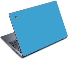 SKY BLUE Vinyl Lid Skin Cover Decal fits Acer Chromebook C720