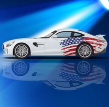 American Flag Car Decals Side Decal Both Side Vinyl Patriotic Universal Fit