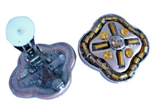 edel Ohr Clips Kupfer Bernstein Strass Ohrclips ModeSchmuck NEU + TOP