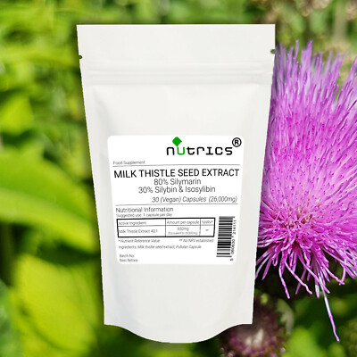 Nutrics  26.000mg MILIENDISTEL-EXTRAKT 30 V Kapseln (1 Monat Vorrat) kaufen2Get3