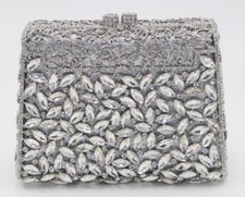Bedazzled By Diamonds Handbag Purse Clutch Christal Couture W-swarovski Crystal