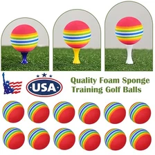 50× Quality Foam Sponge Training Golf Balls Elastic Soft Indoor Practice Ball US