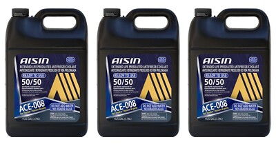 Aisin 3 Gallons Blue Extended Life Prediluted Engine Coolant Antifreeze 3 x 1gal