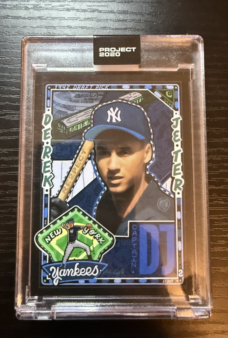 2020 TOPPS PROJECT 2020 #157 DEREK JETER - BY EFDOT