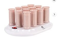 Calista Tools Ion Hot Rollers 12 - 1" Short, 1.25" Medium Clips Pink 