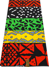 High Quality Mudcloth pattern/African Wax Print/African Fabric/ Multicolor-6 Yds