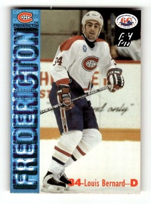 1995-96 Fredericton Canadiens AHL Louis Bernard BXCP06 ID: 20855