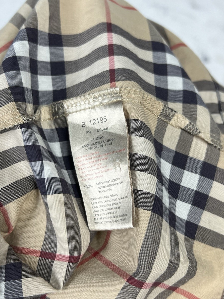 Burberry Kids Nova Check Shirt Dress Size 8Y / 128cm | eBay