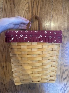 Longaberger 1999 Handwoven Hanging Basket (wall Pocket)