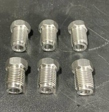 316 Brake Line 10mm X 1.0 Tube Nut Fitting Bubble Flare Stainless Steel 6 Pcs. 316 Brake Line 10mm X 1.0 Tube Nut Fitting Bubble Flare Stainless Steel 6 Pcs.
