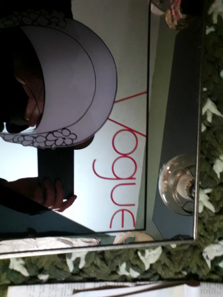 Antiguo Espejo Publicitario Vogue Mag Años 20 Arte de Pared Marcos Originales 18" 12" Foto 2 de 4