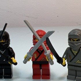 Vintage Lego Ningago MiniFigures With Weapons And Extra Helmets