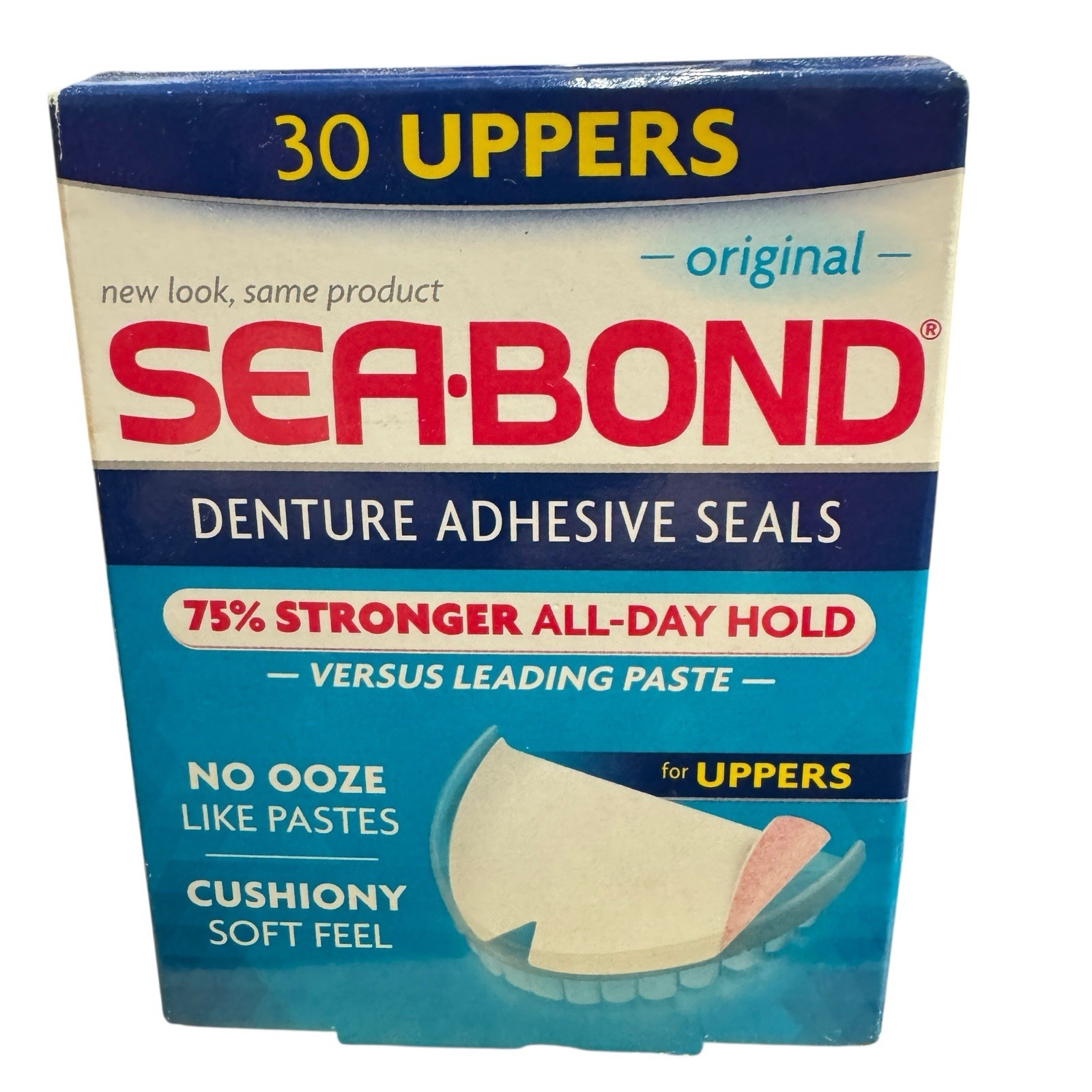 Sea Bond Upper Adhesive Denture Seals Original Lot of 2 Boxes = 60 Uppers