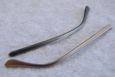 amor eyeglasses parts temples pair 130mm bronze made in france