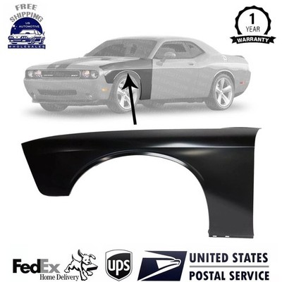 New Front Fender Driver Side Primed Steel For 2008-2022 Dodge Challenger