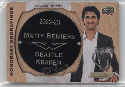 2023 Engrained Honorary Engravings Manufactured Plate 8/100 Matty Beniers 1rf8
