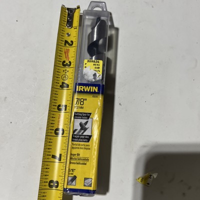 Irwin Tools 49914 7/8'' Auger Bit - 5/16  Shank Brand New