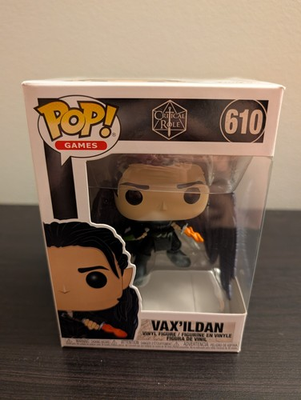 #ad Funko Pop Vinyl: Critical Role Vax#x27;ILdan #610 $100.00