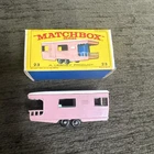 Vintage Lesney Matchbox No. 23 Trailer Caravan in Original Box