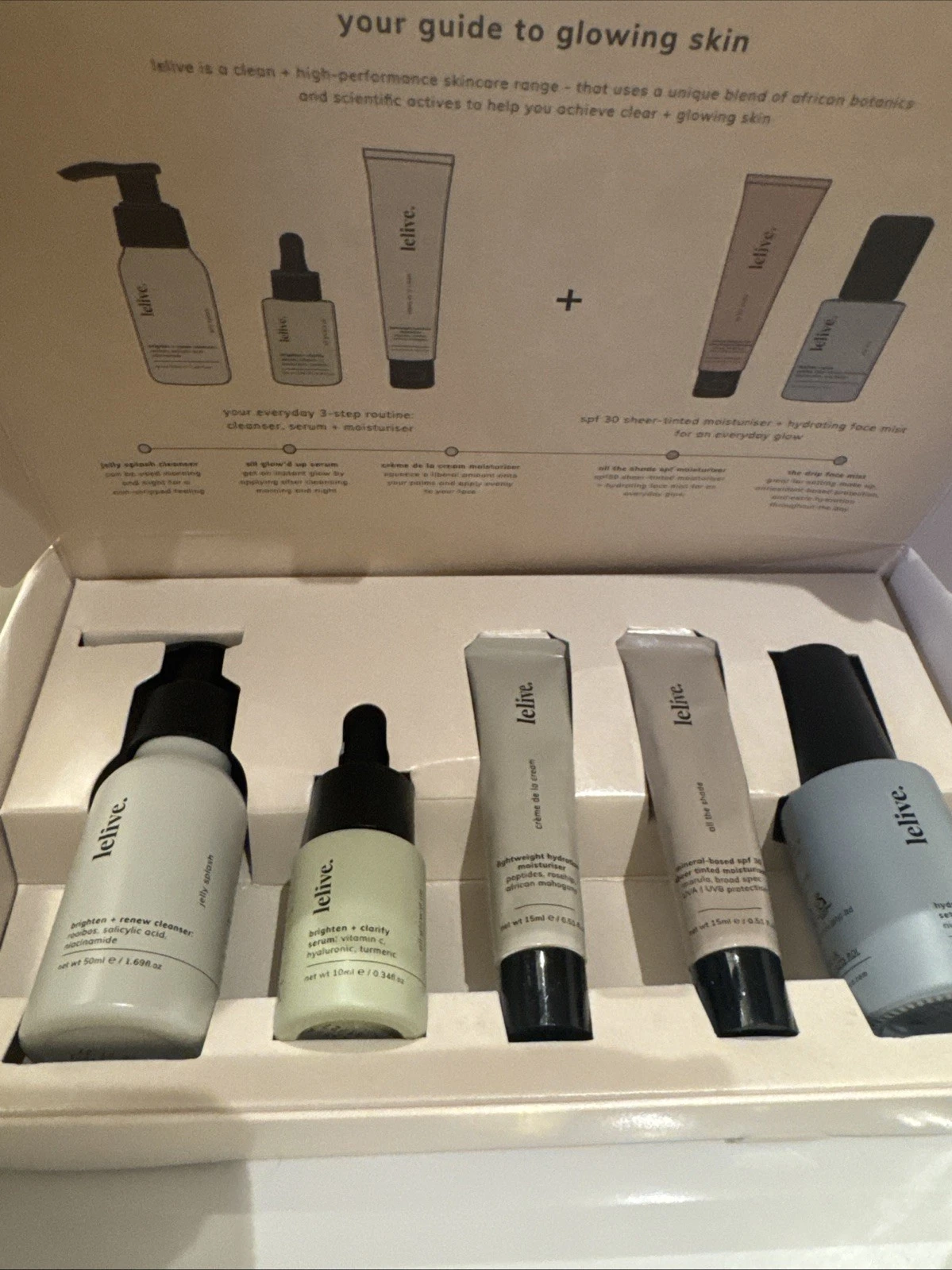 Lelive. the glow kit: mini edition | 5-piece set New