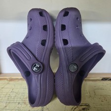 Size12 Crocs Children's Classic Clogs 'Dark Iris' Purple Comfort Slip-on