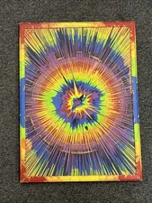 One of a Kind SPin Art Bulletin Board 17" x 23" Spin Painting by Spinmaster B