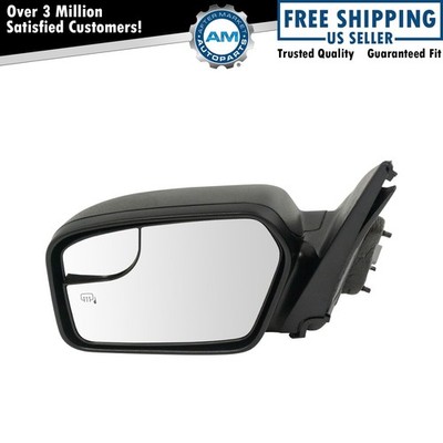 TRQ Mirror Power Heated Puddle Lamp Blind Spot Detection Texture LH for Ford