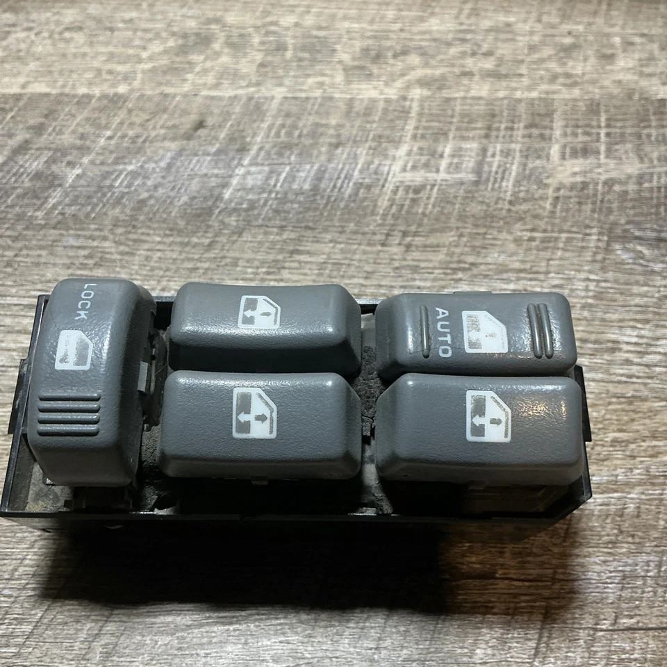 Interruptor de ventana eléctrica Yukon Tahoe Suburban Driver Master 1995-1999 gris OEM Foto 2 de 4
