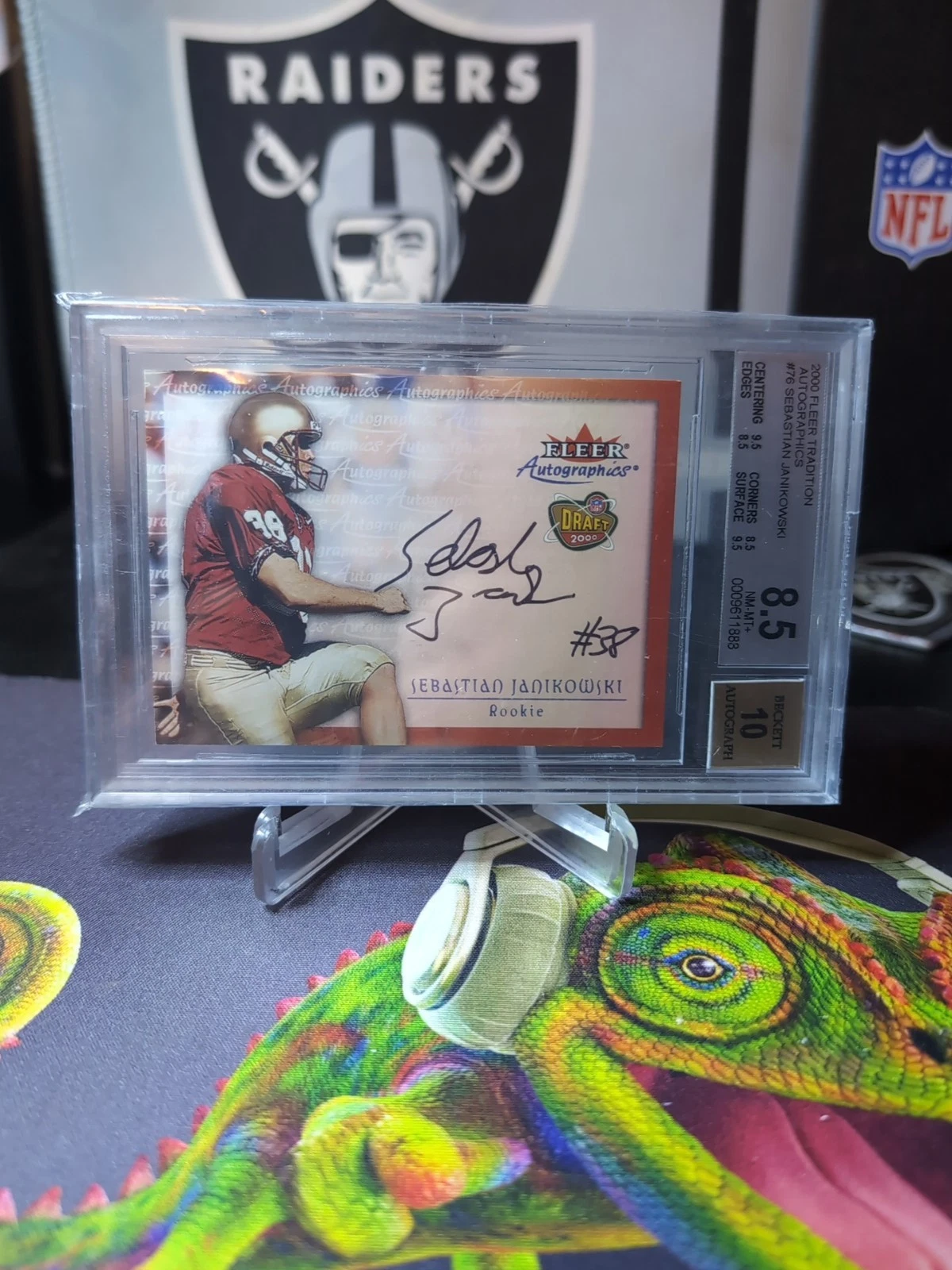 Sebastian Janikowski Fleer Autographics # Base