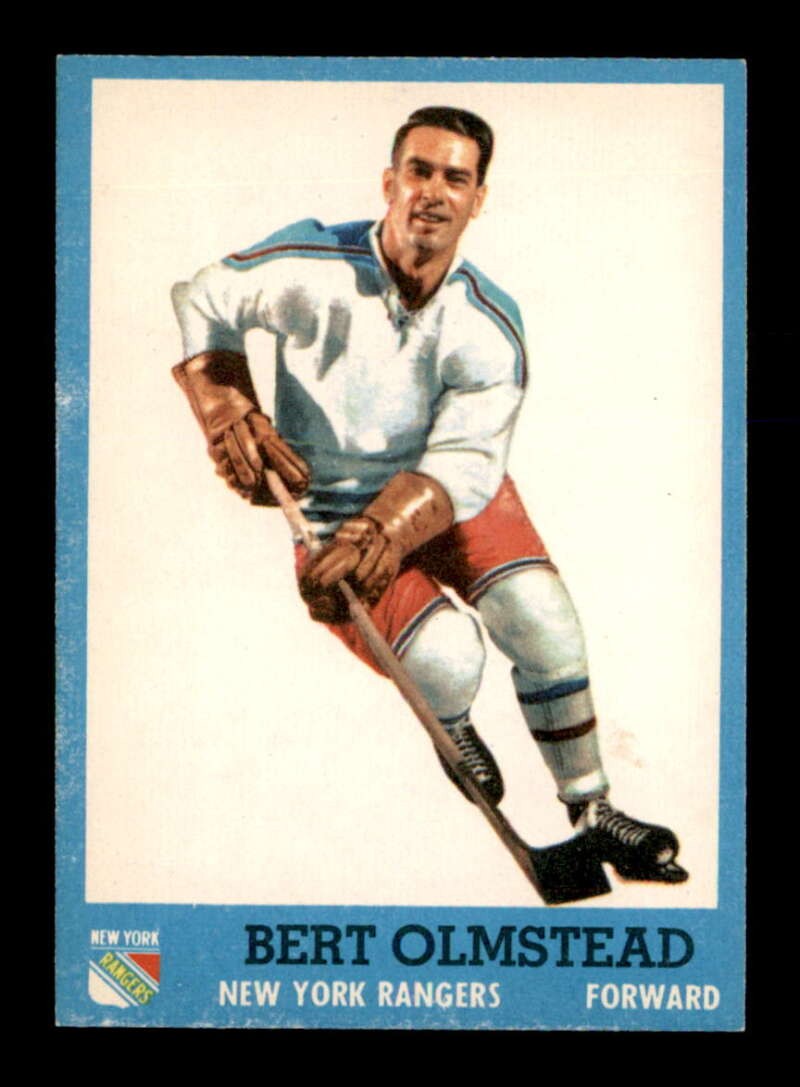 Bert Olmstead #57 Hockey Cards 1962 Topps trading card — raw and PSA graded price guide