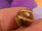ANTIQUE OLDER PUMTEK BEAD 6 STRIPE LINE DECORATED SMOOTH PATINA 12.3 MM — photo 5