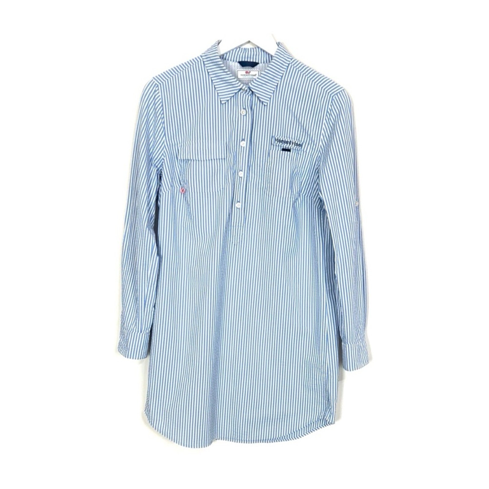 Vineyard Vines Performance Coverup Seersucker Str… - image 1