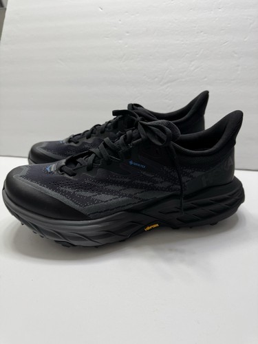 Hoka One One Speedgoat 5 Shoes Mens 10 Spiked GTX Black Trail Running Sneakers