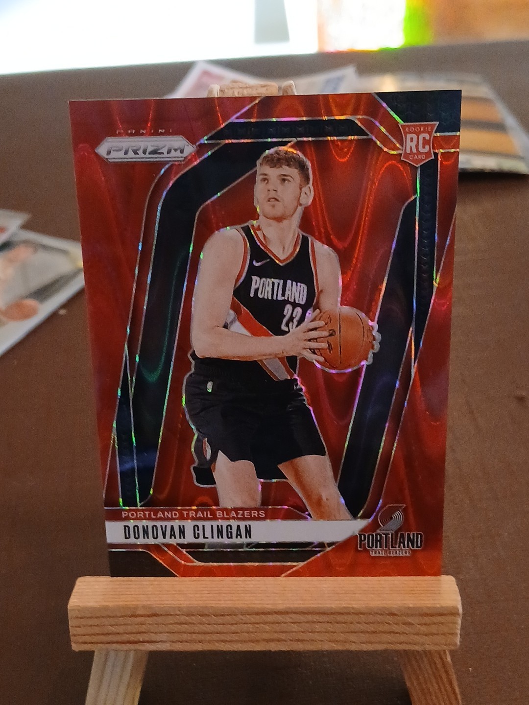 Donovan Clingan 2024-25 Panini Prizm Rookie Red Seismic Prizm /299 #221 RC 💎 🔥