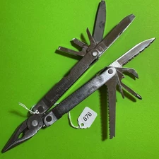 Leatherman Super Tool Plier Multi-Tool Pocket Knife Stainless EDC Damaged #876