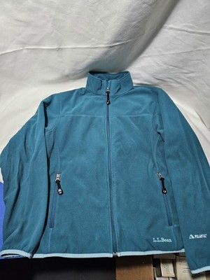 L.L.Bean Polartec Zip Up Jacket Teal Cozy Outerwear Womens Size Small