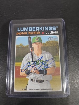 2020 Topps Heritage Minor League Edition - Real One Autographs Peyton Burdick...